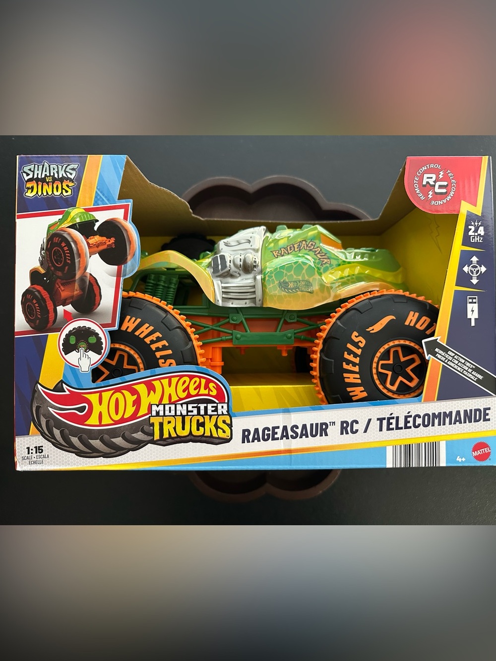 Hot Wheels Monster Trucks Rageasaur RC